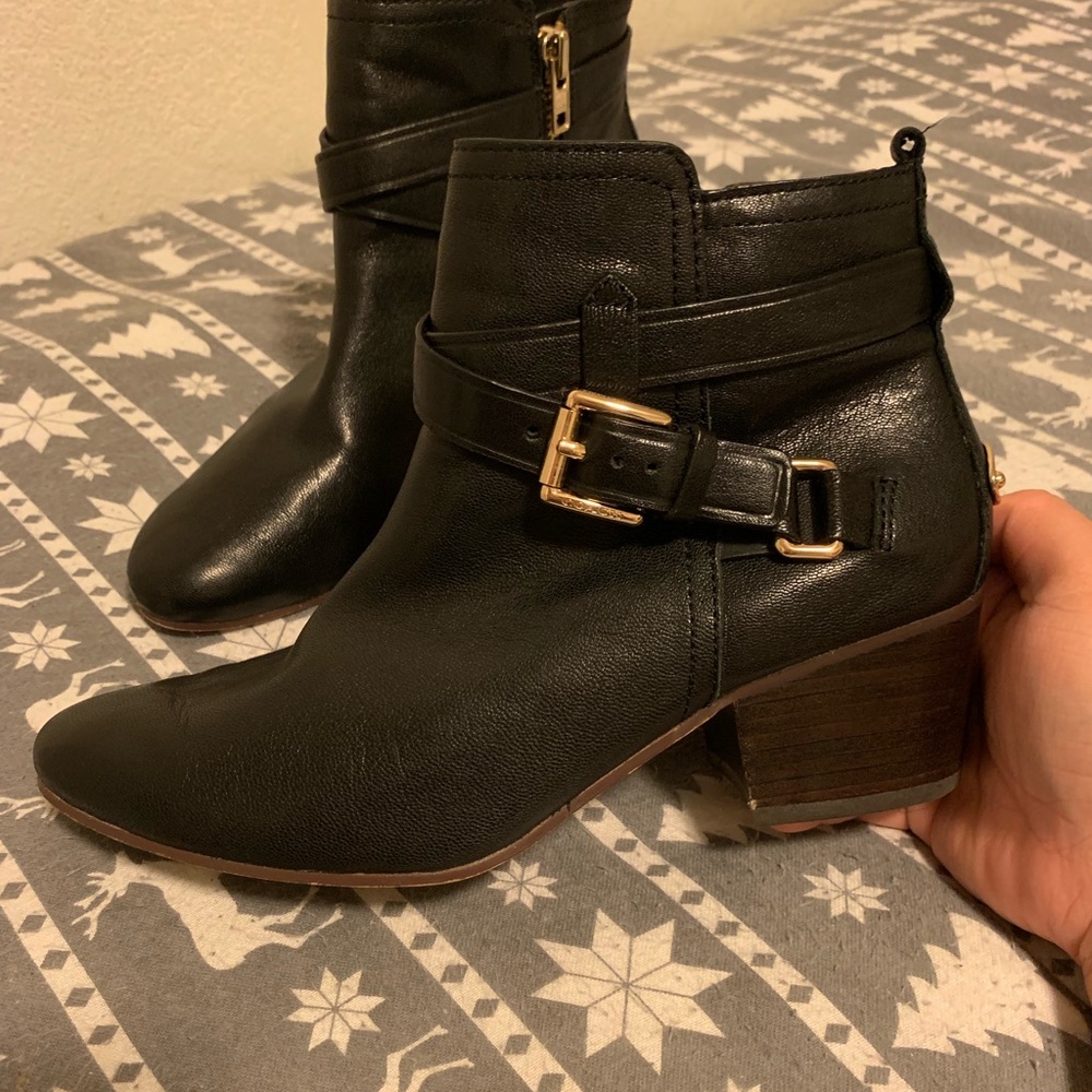 Coach leather bootie